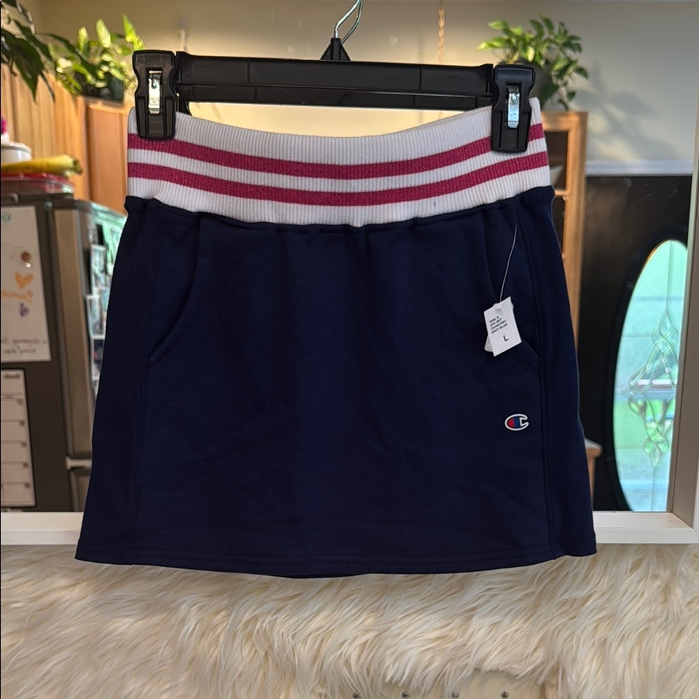 Champion Girls Navy Athletic Skirt Size Large 12 Sporty Preppy Tennis Skirt